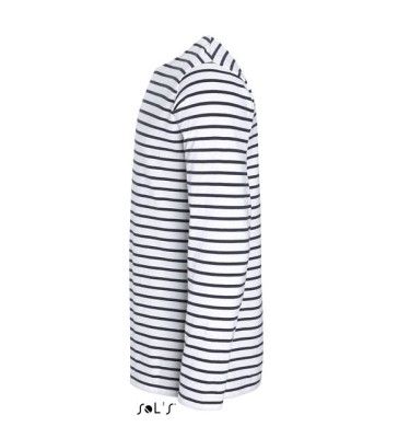 SOL'S MARINE MEN - LONG SLEEVE STRIPED T-SHIRT