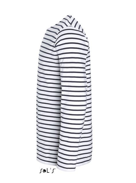 SOL'S MARINE MEN - LONG SLEEVE STRIPED T-SHIRT