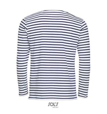 SOL'S MARINE MEN - LONG SLEEVE STRIPED T-SHIRT