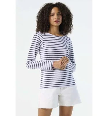 SOL'S MARINE WOMEN - LONG SLEEVE STRIPED T-SHIRT