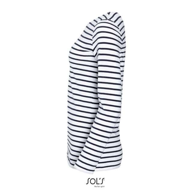 SOL'S MARINE WOMEN - LONG SLEEVE STRIPED T-SHIRT