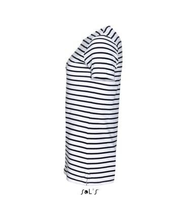 SOL'S MILES WOMEN - ROUND NECK STRIPED T-SHIRT