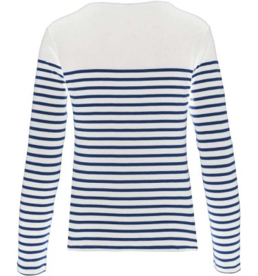 LADIES’ LONG-SLEEVED BRETON STRIPE TOP