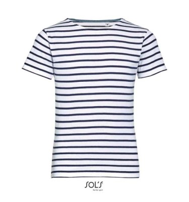 SOL'S MILES KIDS' - ROUND NECK STRIPED T-SHIRT