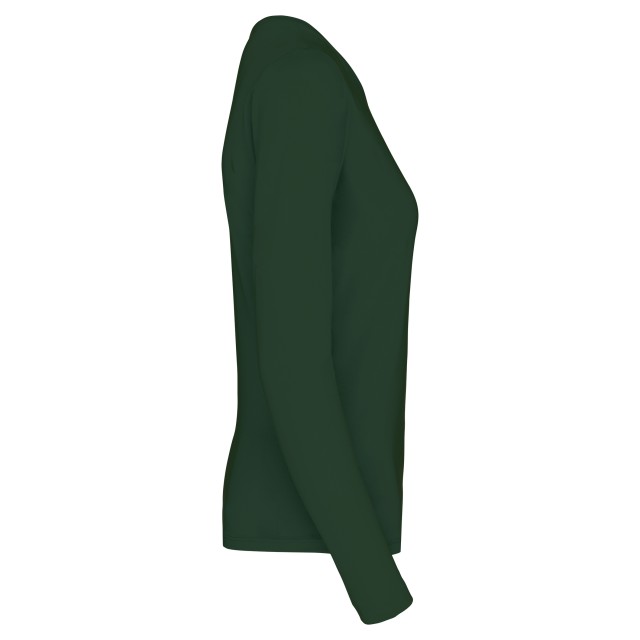 LADIES' LONG-SLEEVED CREW NECK T-SHIRT