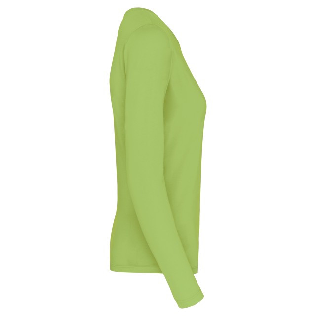 LADIES' LONG-SLEEVED CREW NECK T-SHIRT