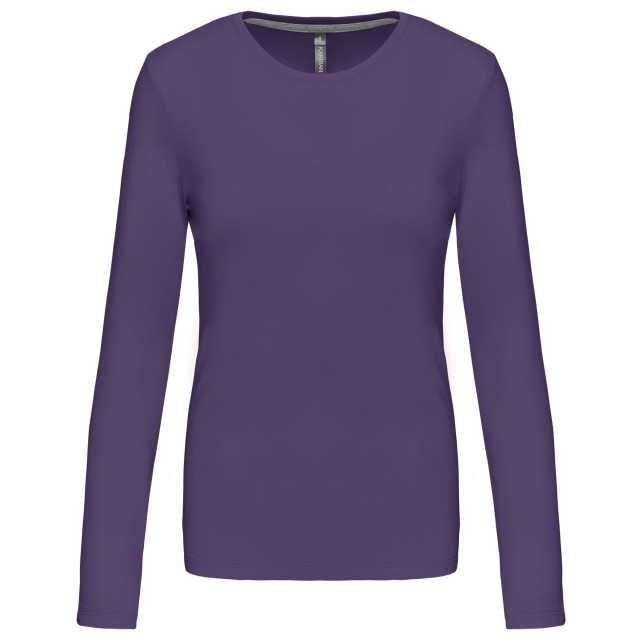 LADIES' LONG-SLEEVED CREW NECK T-SHIRT