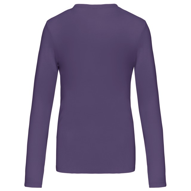 LADIES' LONG-SLEEVED CREW NECK T-SHIRT