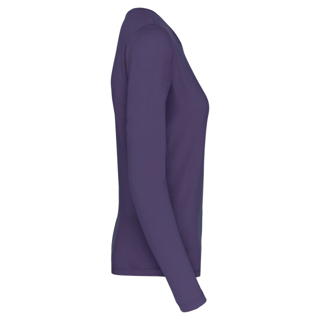 LADIES' LONG-SLEEVED CREW NECK T-SHIRT
