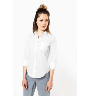 LADIES' 3/4 SLEEVED SHIRT