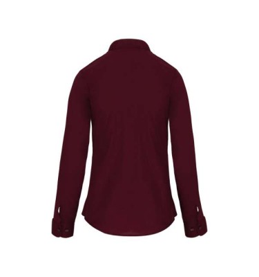 LADIES' LONG-SLEEVED MANDARIN COLLAR SHIRT