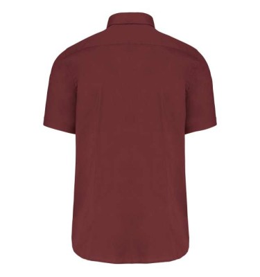SHORT-SLEEVED COTTON/ELASTANE SHIRT
