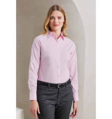 WOMEN'S LONG SLEEVE POPLIN BLOUSE