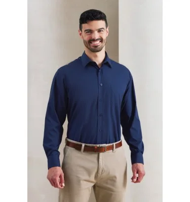 MEN'S LONG SLEEVE POPLIN SHIRT