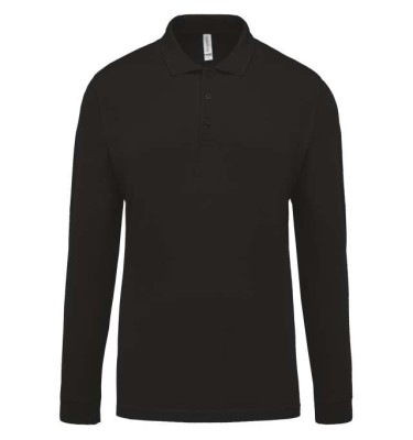 MEN'S LONG-SLEEVED PIQUÉ POLO SHIRT