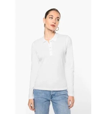 LADIES’ LONG-SLEEVED PIQUÉ POLO SHIRT