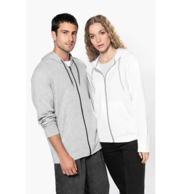 LIGHTWEIGHT COTTON HOODED SWEATSHIRT