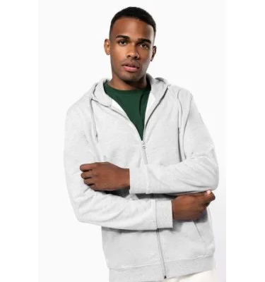 FULL ZIP HOODED SWEATSHIRT