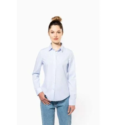 LADIES’ LONG-SLEEVED COTTON POPLIN SHIRT