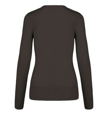 LADIES' V-NECK JUMPER