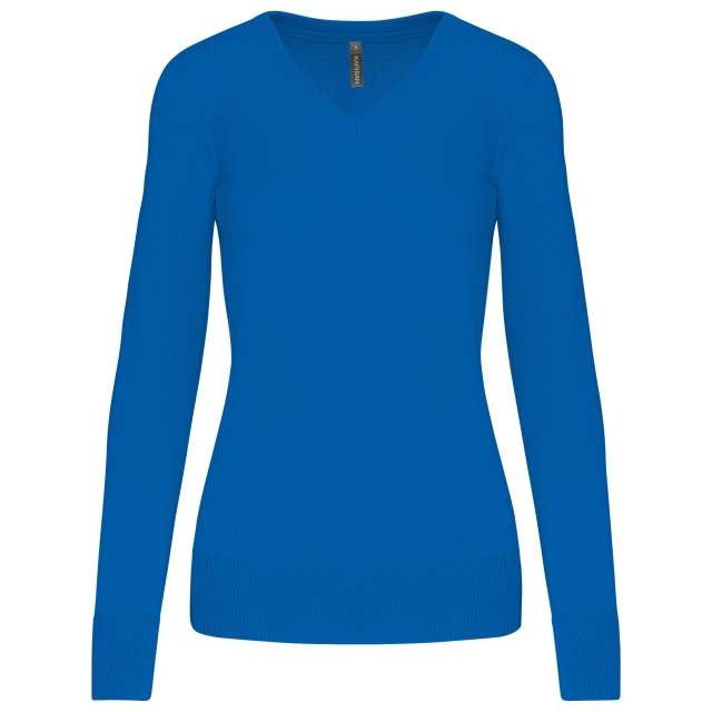LADIES' V-NECK JUMPER