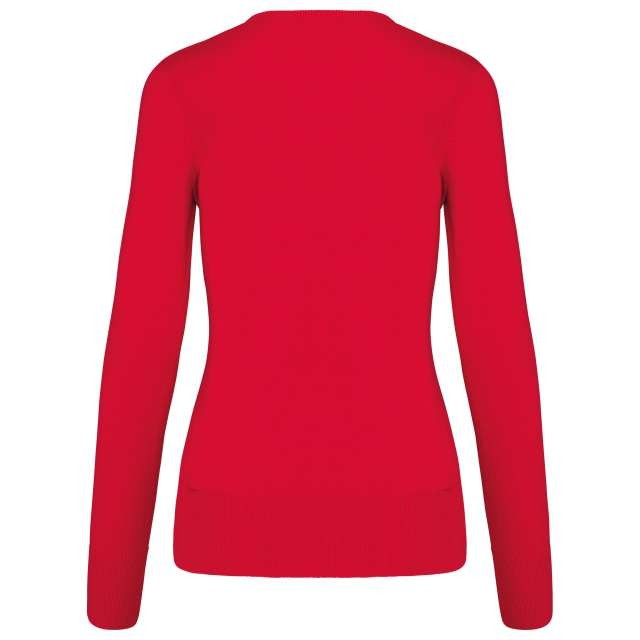 LADIES' V-NECK JUMPER