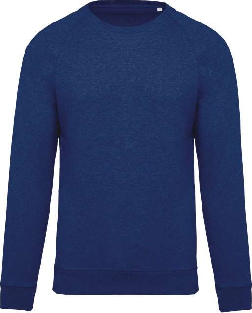 MEN'S ORGANIC COTTON CREW NECK RAGLAN SLEEVE SWEATSHIRT