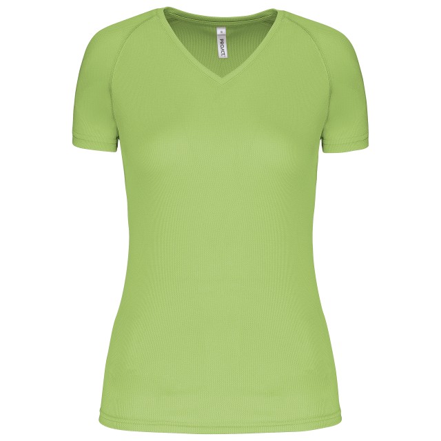 LADIES’ V-NECK SHORT-SLEEVED SPORTS T-SHIRT