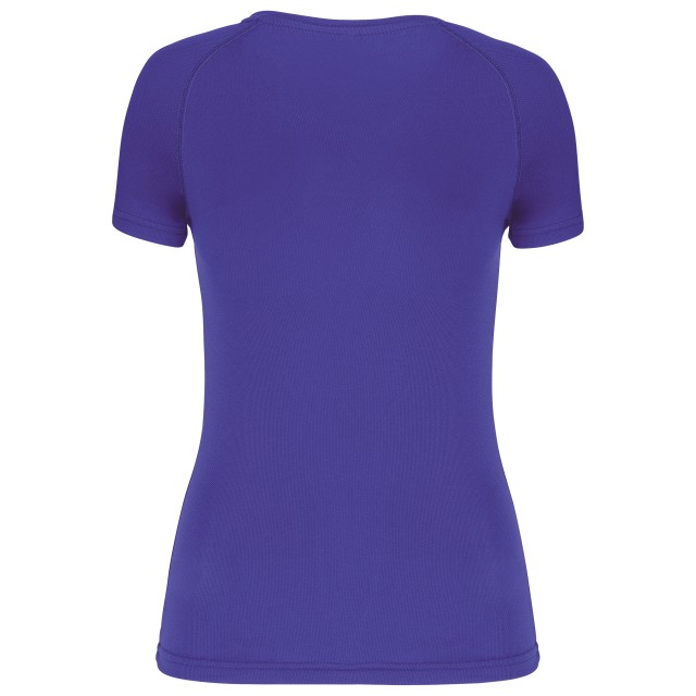 LADIES’ V-NECK SHORT-SLEEVED SPORTS T-SHIRT