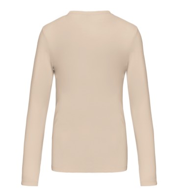 LADIES' LONG-SLEEVED CREW NECK T-SHIRT