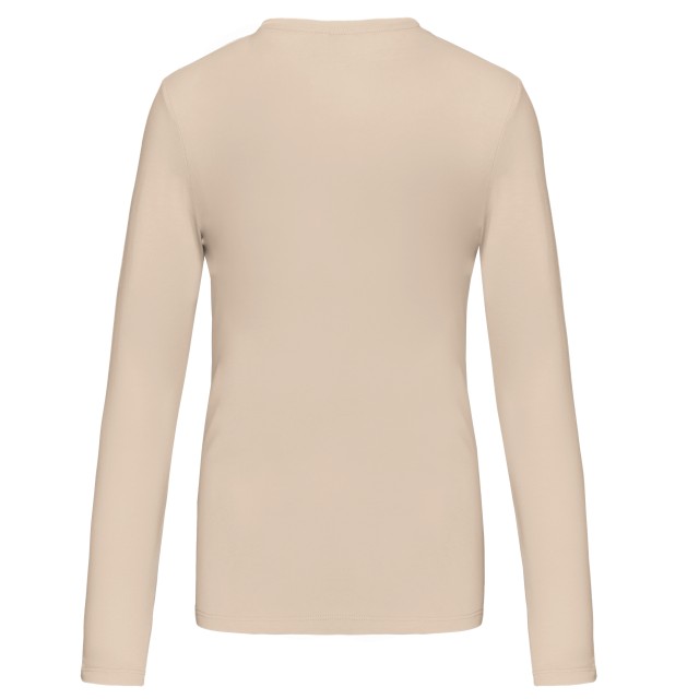 LADIES' LONG-SLEEVED CREW NECK T-SHIRT