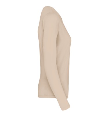 LADIES' LONG-SLEEVED CREW NECK T-SHIRT