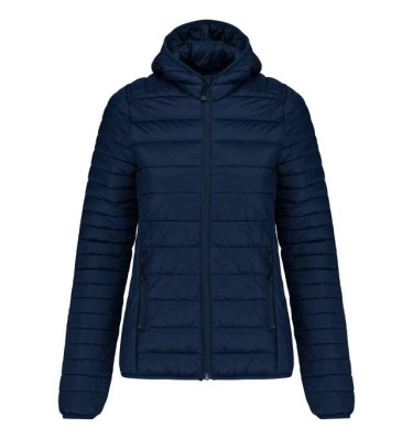 LADIES' LIGHTWEIGHT HOODED PADDED JACKET
