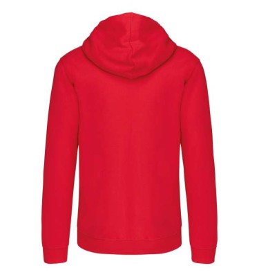 MEN'S CONTRAST HOODED FULL ZIP SWEATSHIRT