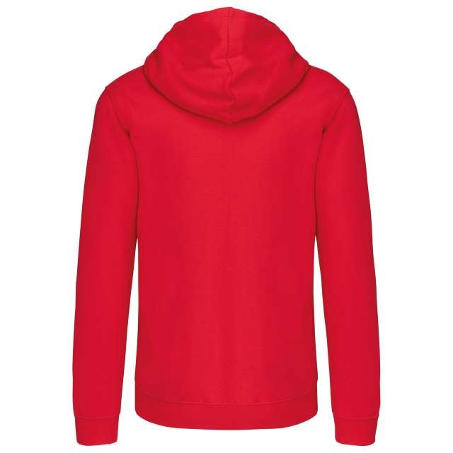 MEN'S CONTRAST HOODED FULL ZIP SWEATSHIRT