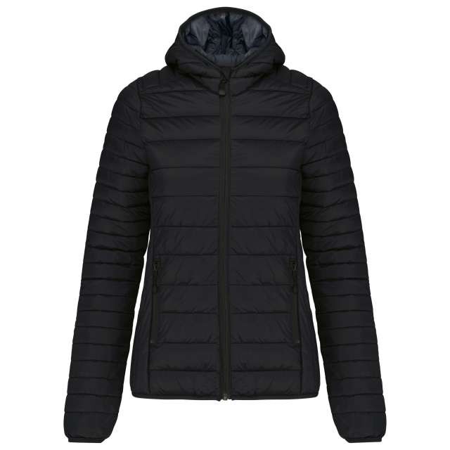 LADIES' LIGHTWEIGHT HOODED PADDED JACKET