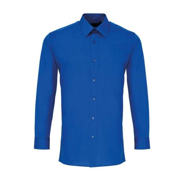 MEN’S LONG SLEEVE FITTED POPLIN SHIRT