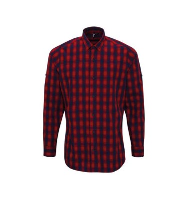 'MULLIGAN' CHECK - MEN'S LONG SLEEVE COTTON SHIRT