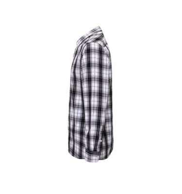 'GINMILL' CHECK - MEN'S LONG SLEEVE COTTON SHIRT