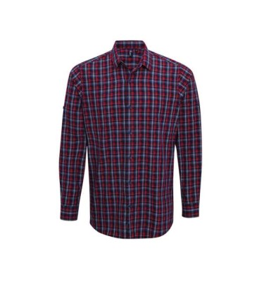 'SIDEHILL' CHECK - MEN'S LONG SLEEVE COTTON SHIRT