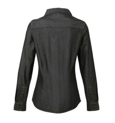 WOMEN'S JEANS STITCH DENIM SHIRT