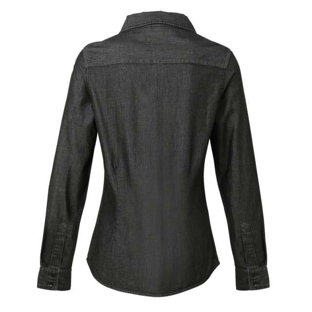 WOMEN'S JEANS STITCH DENIM SHIRT