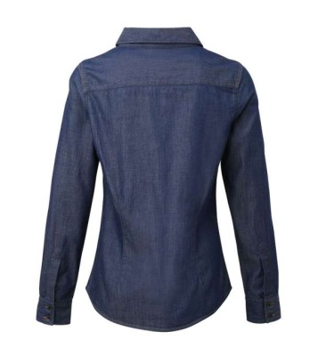 WOMEN'S JEANS STITCH DENIM SHIRT