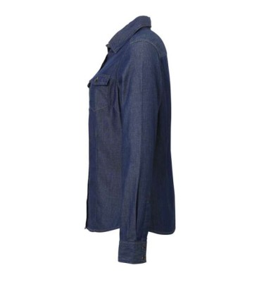 WOMEN'S JEANS STITCH DENIM SHIRT