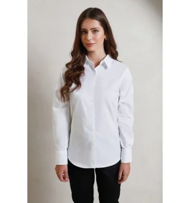 WOMEN'S LONG SLEEVE SIGNATURE OXFORD BLOUSE
