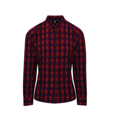 'MULLIGAN' CHECK - WOMEN'S LONG SLEEVE COTTON SHIRT
