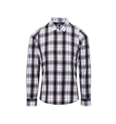 'GINMILL' CHECK - WOMEN'S LONG SLEEVE COTTON SHIRT