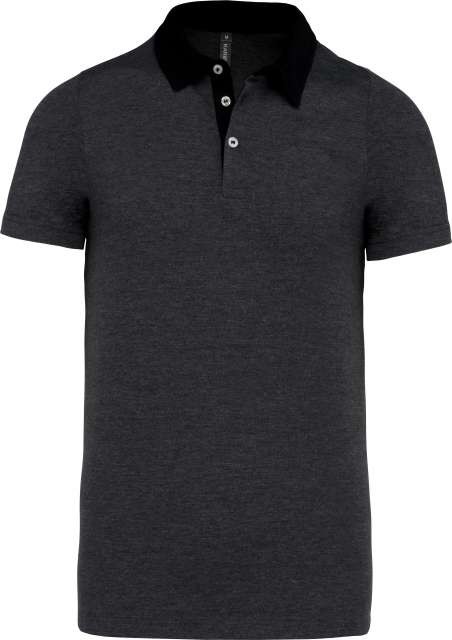 MEN'S TWO-TONE JERSEY POLO SHIRT