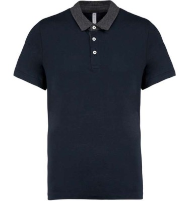 Navy/dark grey heather
