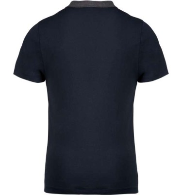 MEN'S TWO-TONE JERSEY POLO SHIRT